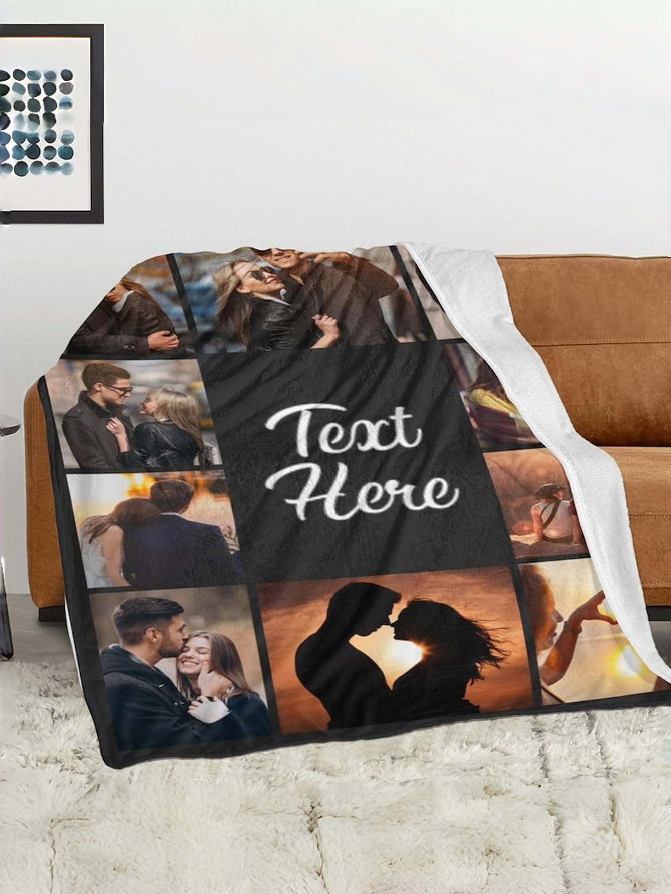 Personalized Name Photo Blanket—A Custom Gift for Baby Girls, Moms, and Dads